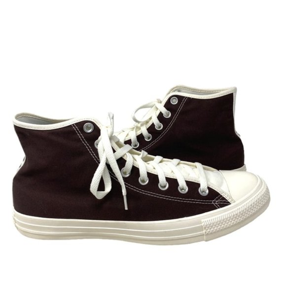 Converse Chuck Taylor High Top Shoes Men Canvas White Brown Custom 152620C-WBRW - Picture 7 of 10